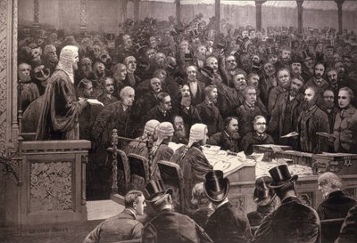 Die Abstimmung im Unterhaus zur irischen Home-Rule-Frage, 