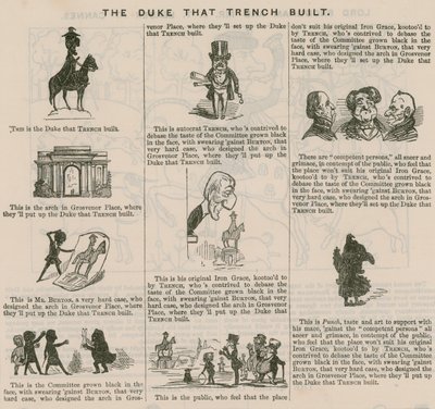 Der Herzog, den Trench baute; aus Punch, 1846 von English School