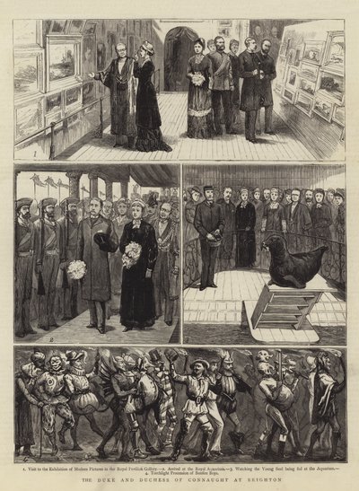 Der Herzog und die Herzogin von Connaught in Brighton von English School