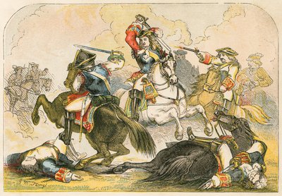 Der Herzog von Marlborough in der Schlacht von Ramilies von English School