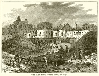 Die Staubhaufen, Somers Town, im Jahr 1836 von English School