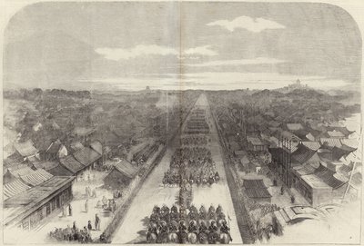 Der Eintritt des Earl of Elgin in Peking von English School