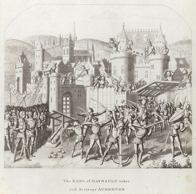 Der Earl of Hainaut nimmt und zerstört Aubenton von English School