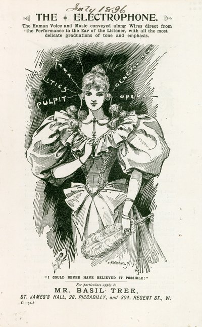 Das Elektrofon, Juli 1896 von English School