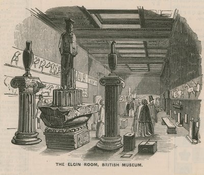 Der Elgin-Raum im British Museum von English School