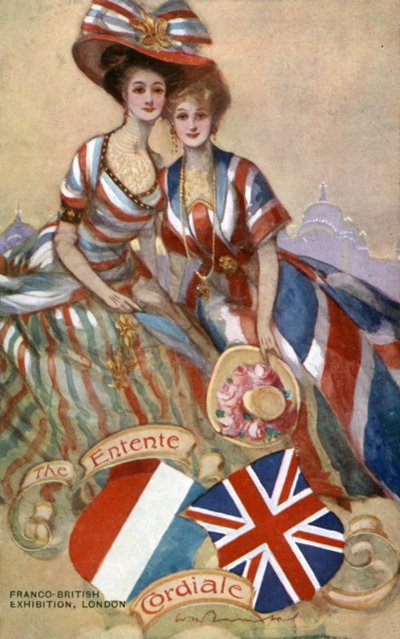 Die Entente Cordiale, Franco-British Exhibition, London von English School