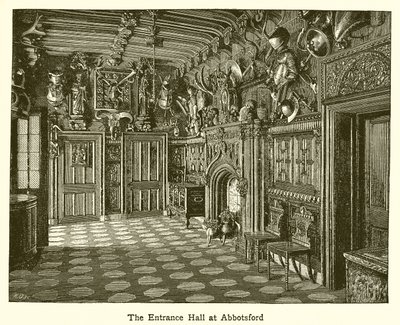 Die Eingangshalle in Abbotsford von English School