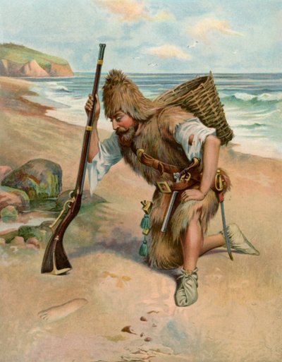 Der Fußabdruck im Sand von English School