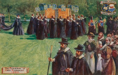 Das Begräbnis von Amy Robsart, 1560 von English School