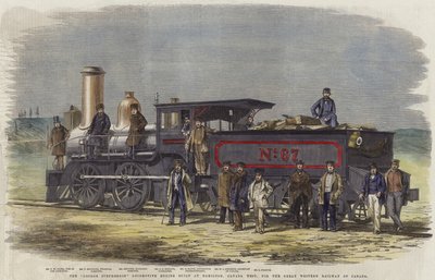 Die George Stephenson Lokomotive gebaut in Hamilton von English School