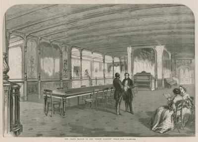Der Große Salon des Dampfschiffs Great Eastern von English School