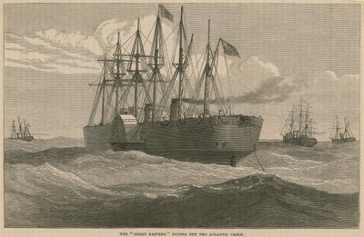 Die Great Eastern verlegt das Atlantikkabel von English School
