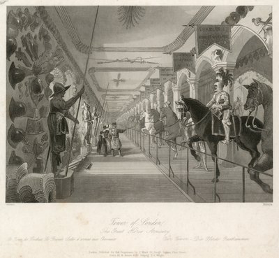 Die Große Rüstkammer im Tower von London von English School