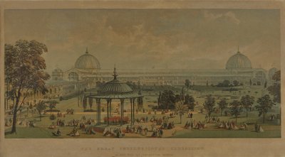 Die Große Internationale Ausstellung, gesehen von den Horticultural Gardens, 1851 von English School
