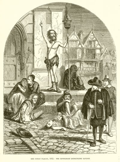 Die Große Pest, 1665: Der Enthusiast, der London anprangert von English School