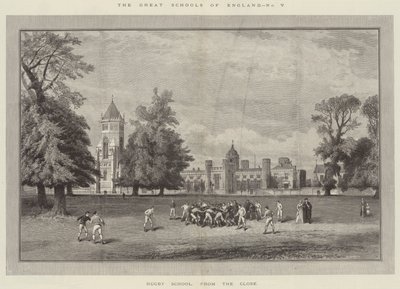 Die großen Schulen Englands, Rugby School, vom Close aus von English School