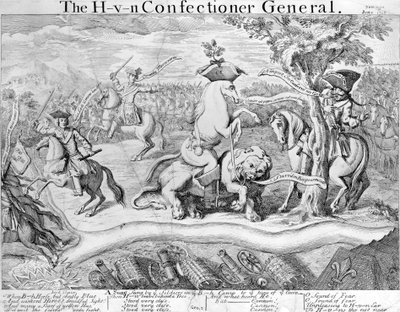 Der H- V- N Zuckerbäcker General, um 1743 von English School