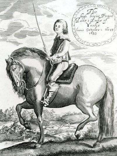 Der hochgeborene Prinz James Herzog von York, 1640-50 von English School