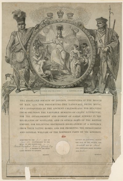 Die Highland Society of London. Gegründet 1778 von English School