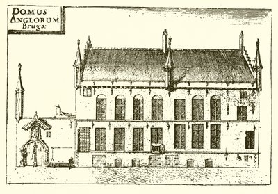 Das Haus in Brügge, das von Caxton bewohnt wurde von English School