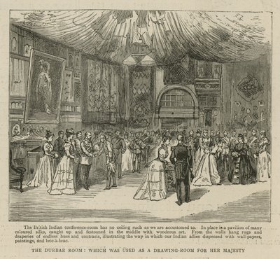 Das Imperial Institute: Der Durbar-Raum, der als Salon für Ihre Majestät genutzt wurde von English School