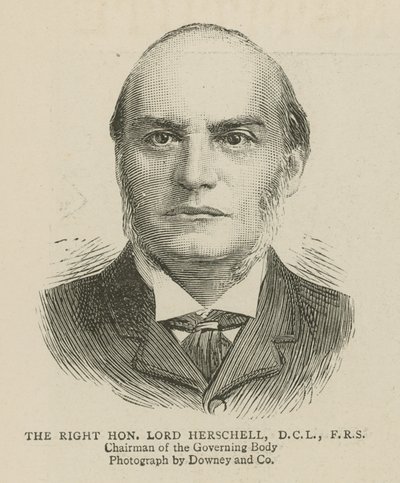 Das Imperial Institute: Der ehrenwerte Lord Herschell, Vorsitzender des Leitungsgremiums von English School