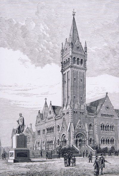 Die Unabhängige Kirche, Collins Street, Melbourne, Australien, aus Australian Pictures, veröffentlicht von The Religious Tract Society, 1886 von English School