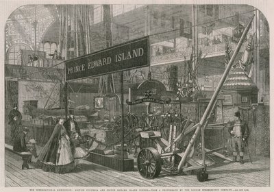 Die Internationale Ausstellung; British Columbia und Prince Edward Island Courts von English School