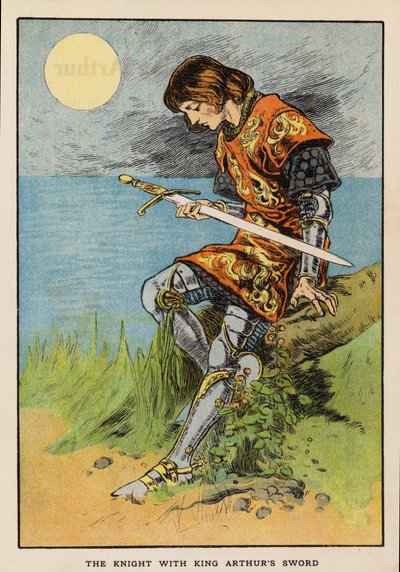 Der Ritter mit König Arthurs Schwert von English School