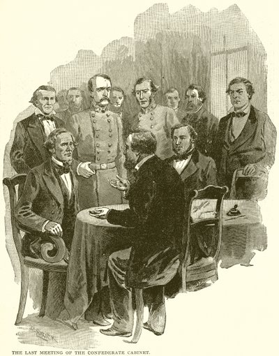 Das letzte Treffen des konföderierten Kabinetts von English School