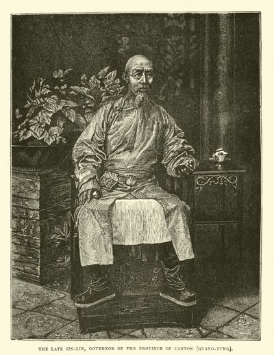Der verstorbene Jin-Lin, Gouverneur der Provinz Kanton, Quang-Tung von English School