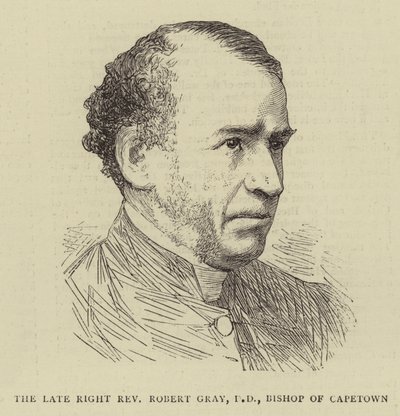 Der verstorbene Hochwürdige Robert Gray, DD, Bischof von Kapstadt (Stich) von English School