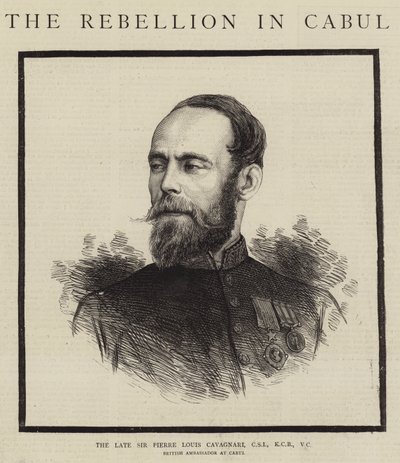 Der verstorbene Sir Pierre Louis Cavagnari, CSI, KCB, VC von English School