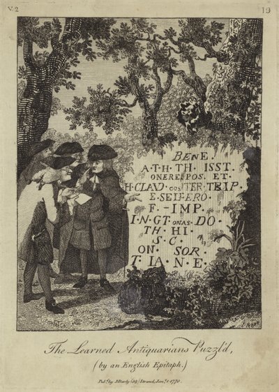 Der gelehrte Antiquar ist verwirrt von English School