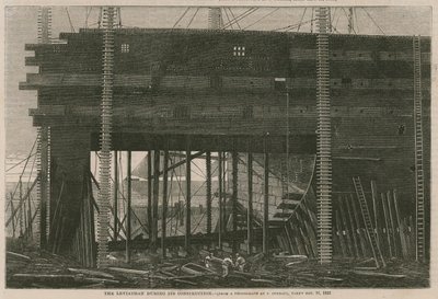 Der Leviathan während des Baus von English School