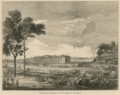 Das Londoner Krankenhaus im Jahr 1753 von English School