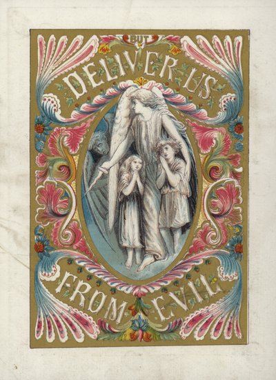 Das Vaterunser (Farblithografie) von English School