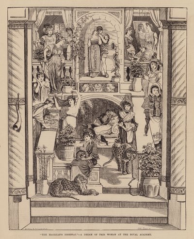 Die Tür des Magiers - ein Traum von einer schönen Frau in der Royal Academy von English School
