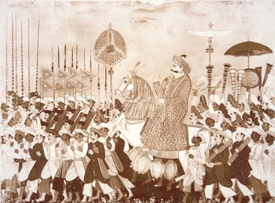 Der Mahratta-Häuptling Tulsaji von Tanjore von English School