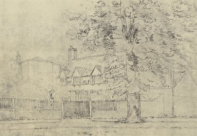Das Herrenhaus, um 1770 (Gravur) von English School