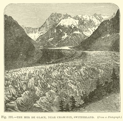 Mer de Glace, nahe Chamonix, Schweiz von English School