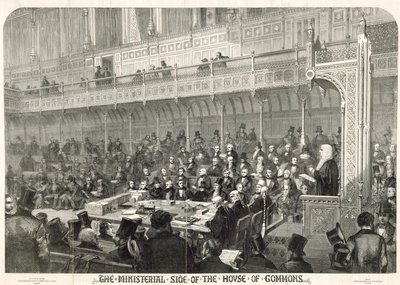 Die Ministerseite des House of Commons von English School