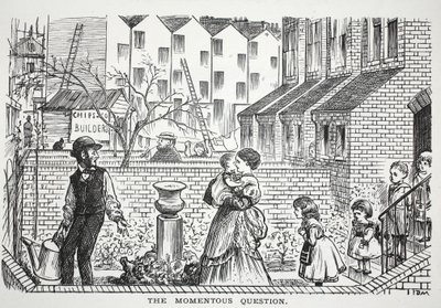 Die bedeutende Frage, Illustration aus Punch von English School