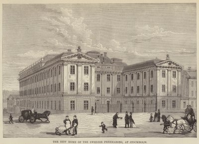 Das neue Heim der schwedischen Freimaurer in Stockholm (Stich) von English School