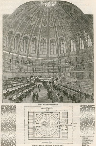 Der neue Lesesaal, British Museum von English School