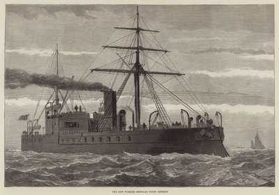 Das neue türkische Panzerschiff Payki Shereef (Gravur) von English School