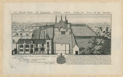 Die Nordansicht des Lincoln Palace, vom Minster aus gesehen von English School