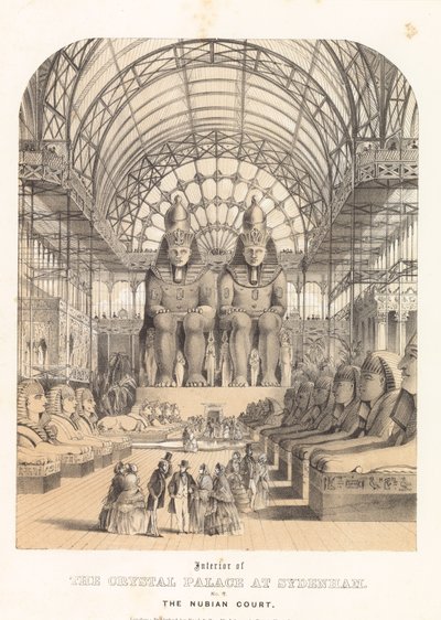Der Nubische Hof im Kristallpalast in Sydenham von English School