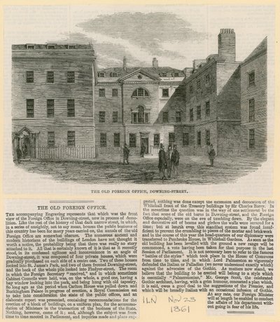 Das Alte Außenministerium, Downing Street von English School
