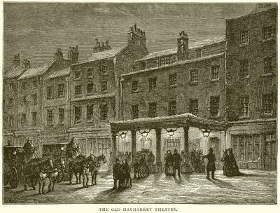 Das alte Haymarket Theatre von English School
